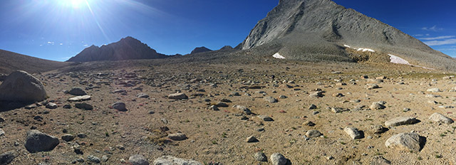 Easiest section of trail. Williamson (left) and Tyndall (right).