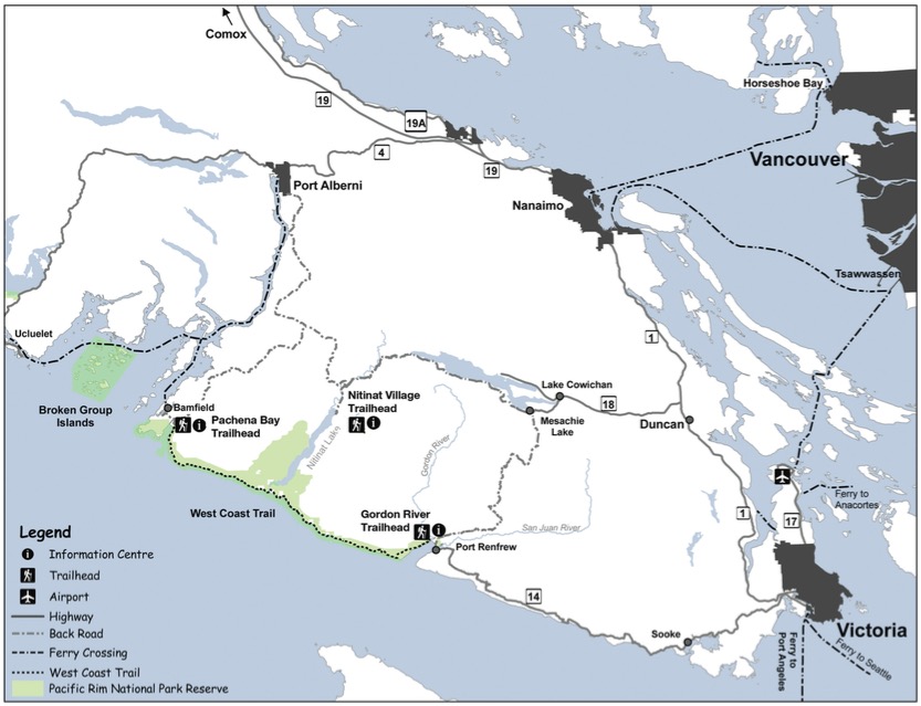 West Coast Trail Map